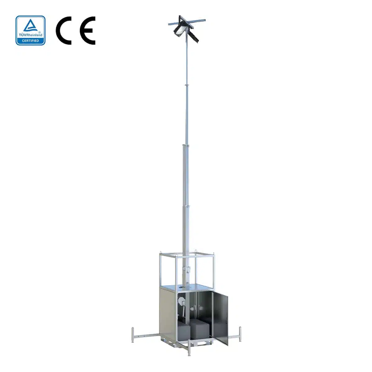 Sirius Pro mobile light tower with 2 floodlights