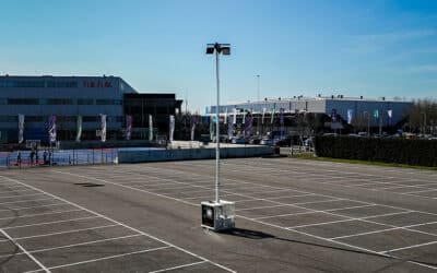 L’impact des mâts d’éclairage mobiles temporaires sur les parkings